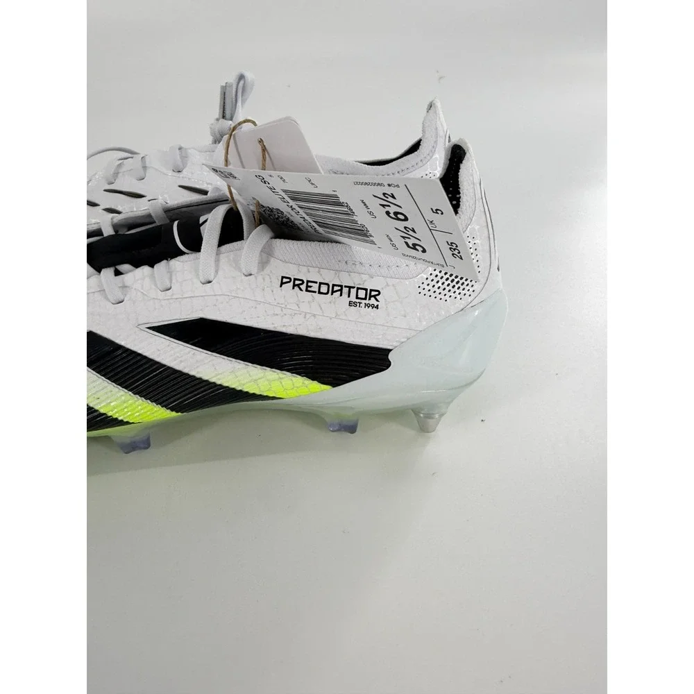 Adidas Predator Elite‎ SG Cleats Cloud White Black Lucid Lemon Men Sz 5.5 JI1067